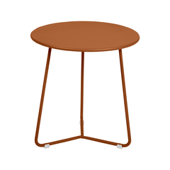 Table d'appoint Cocotte, coloris orange confite - D.34,5cm