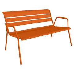 Banquette lounge Monceau, coloris orange confite