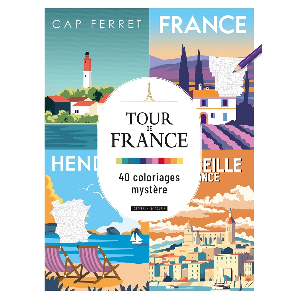40 coloriages mystères 'Tour de France'