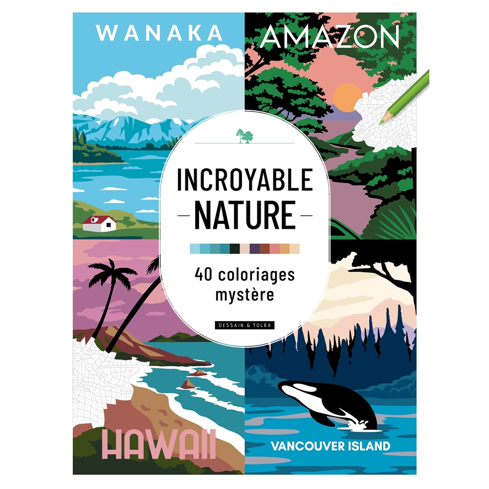 40 coloriages mystères 'Incroyable nature'