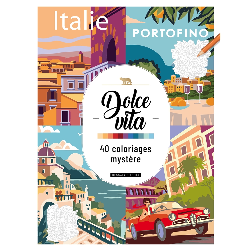 40 coloriages mystères 'Dolce vita'