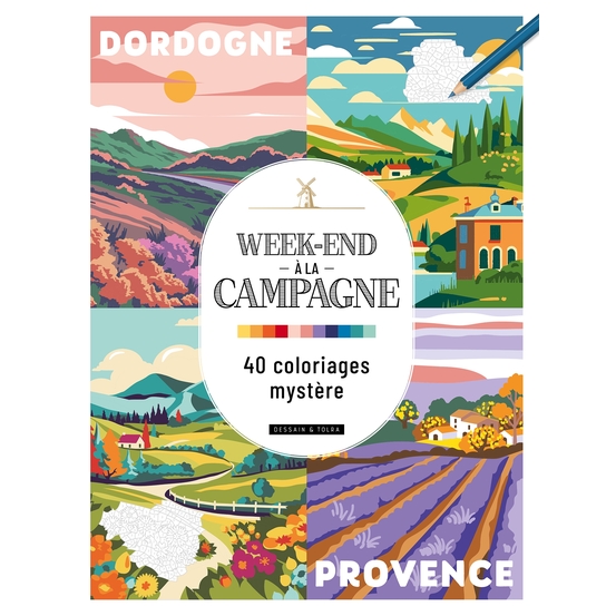 40 coloriages mystères 'Week-end à la campagne'