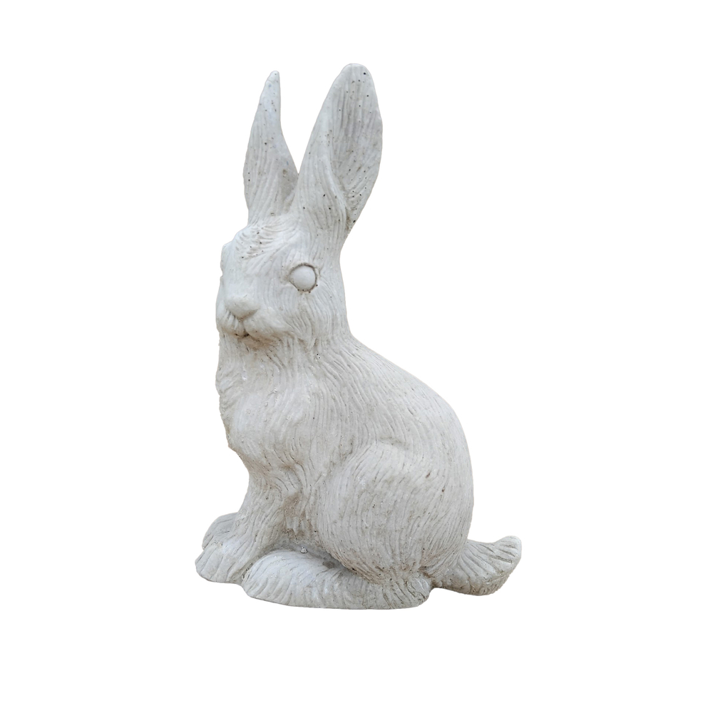 Lapin en pierre reconstituée - L.13xl.22xH.32cm