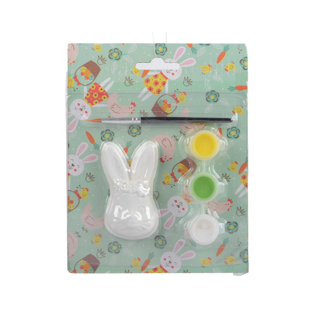 Set de peinture 'Gypse', tête de lapin à peindre