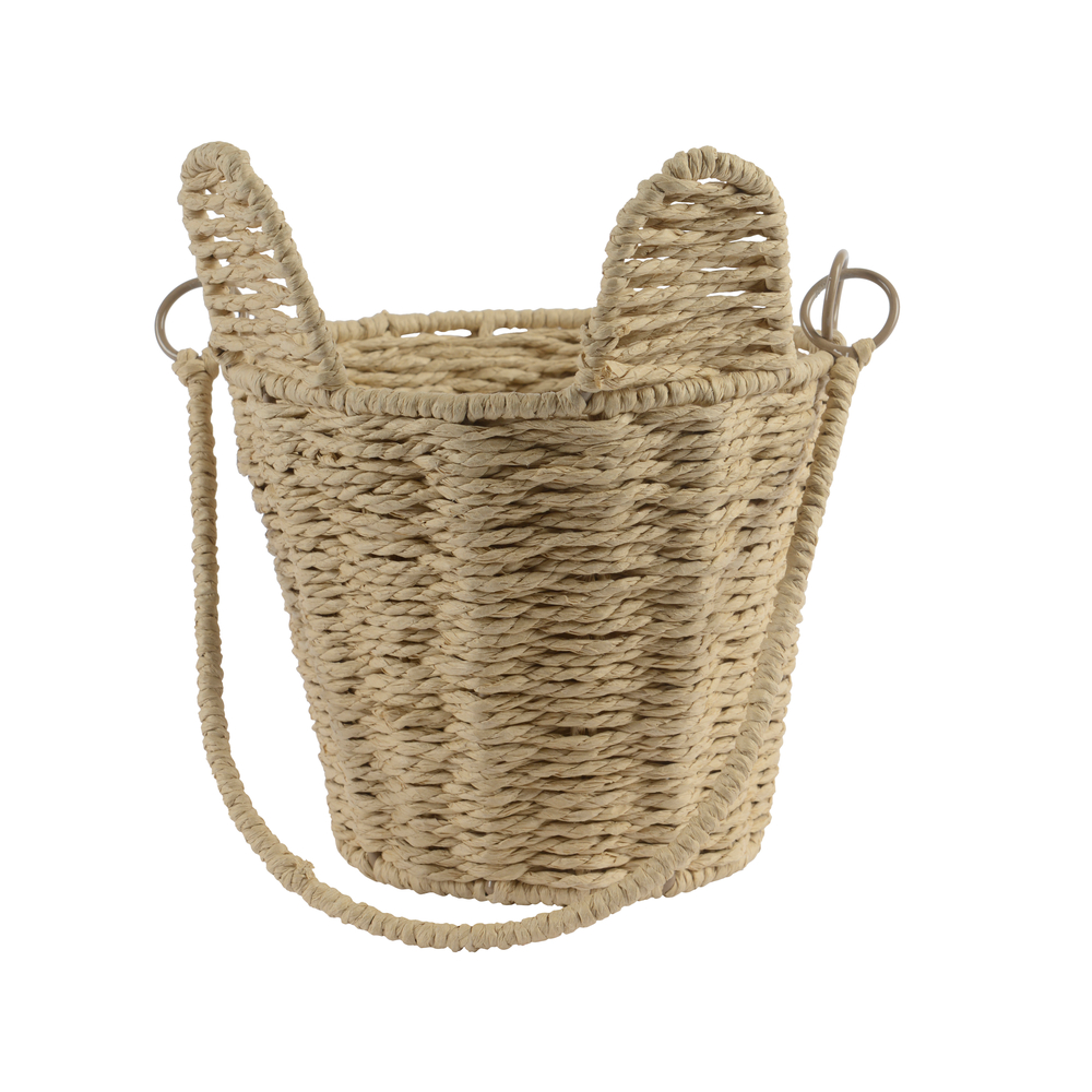 Panier avec oreilles de lapin - H.20cm