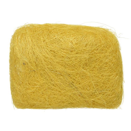 Décoration en sisal, coloris jaune - L.14cm