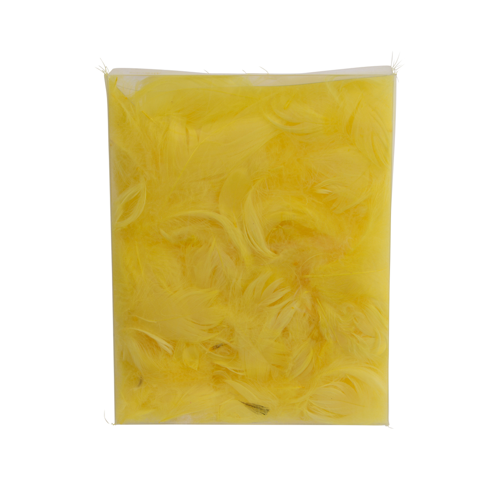 Sachet de plumes, coloris jaune - 5g