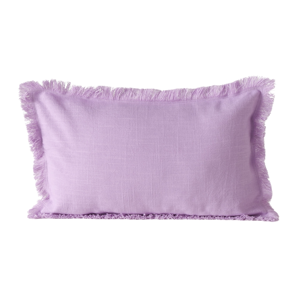 Coussin rectangulaire 'Lenea', coloris violet clair - L.30xl.50cm
