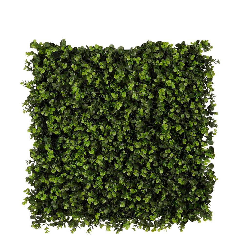 Mica decorations jardin vertical artificiel eucalyptus - panneau mural végétal pour intérieur et extérieur - mur végétal sans
