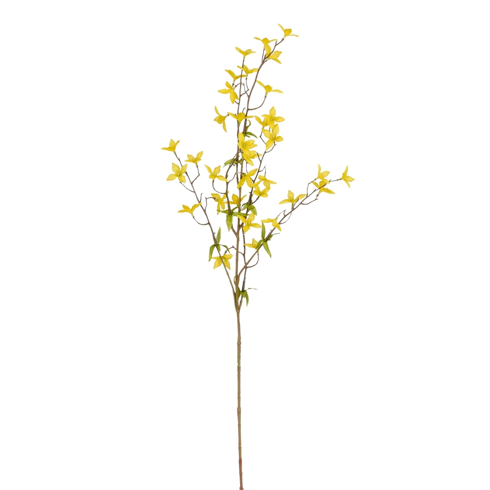 Fleur artificielle - Forsythia jaune L.84cm