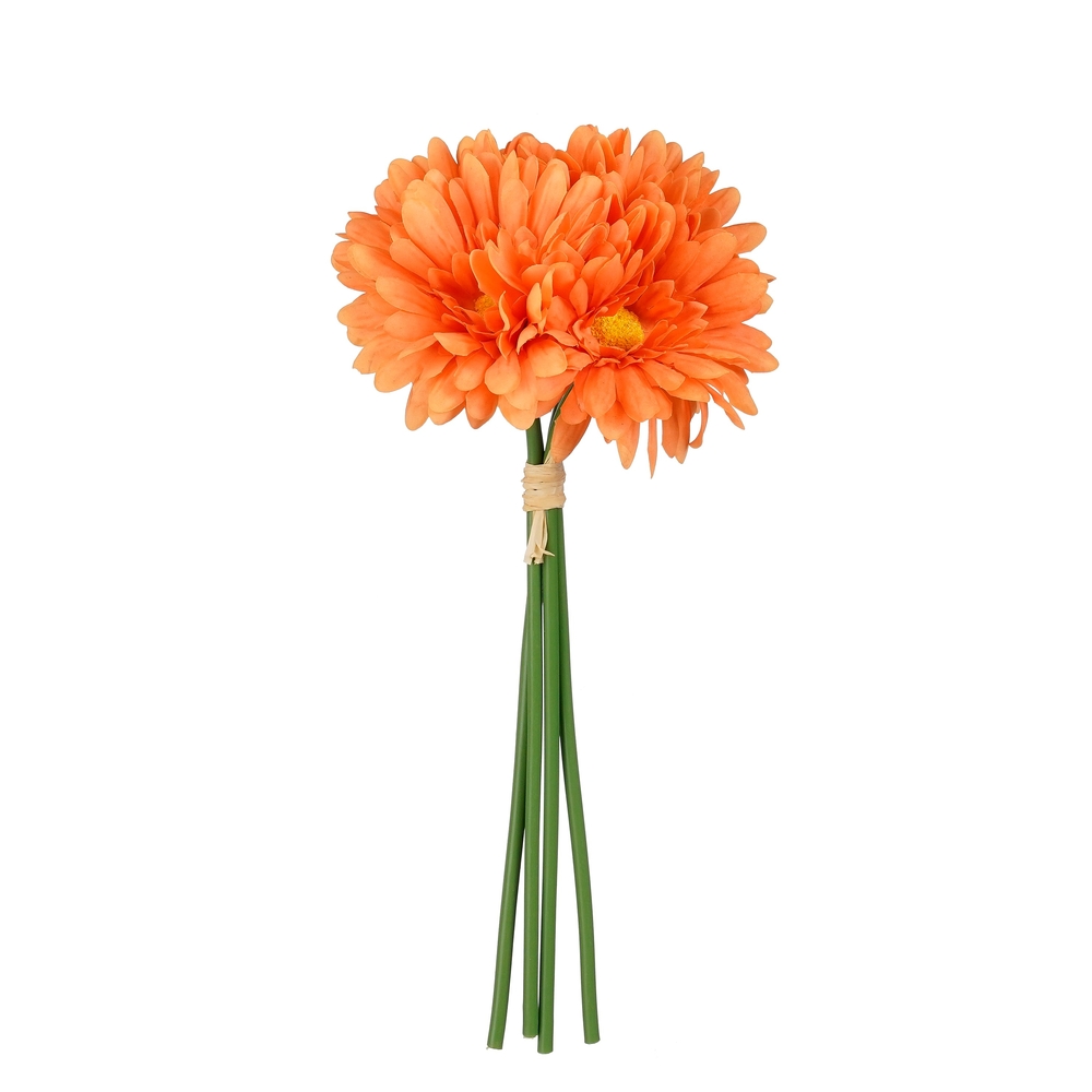Bouquet de fleurs artificielles, Marguerite Real Touch orange L.28cm