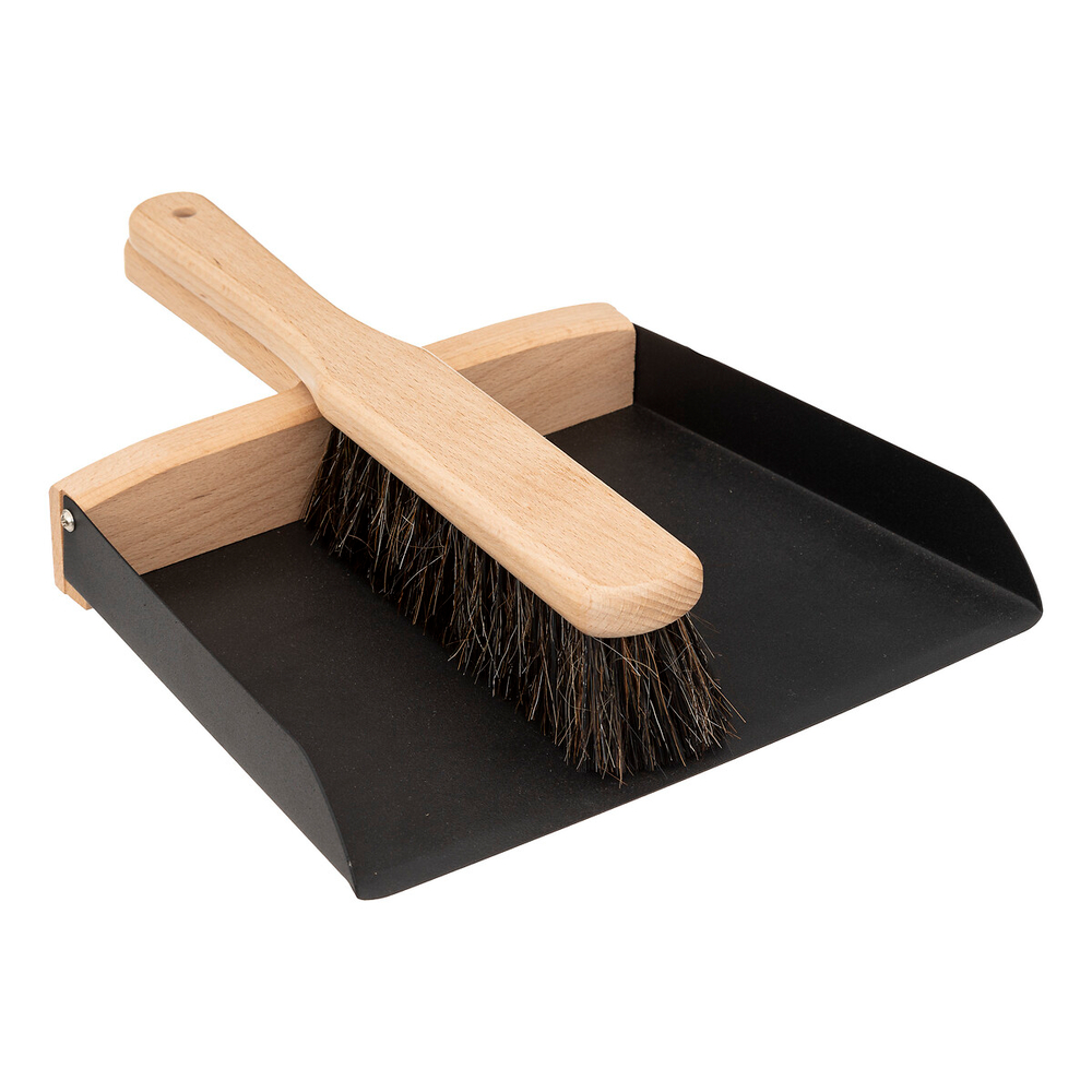 Pelle et balayette 'Blackwood' avec manche et tête en hêtre - L.30,5cm