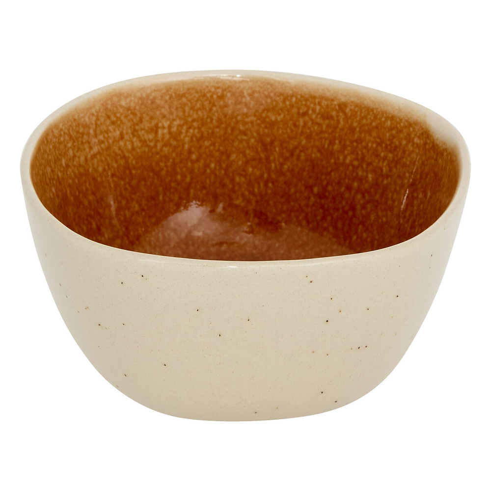 Bol 'Wonja' en faïence, coloris ocre - D.11cm