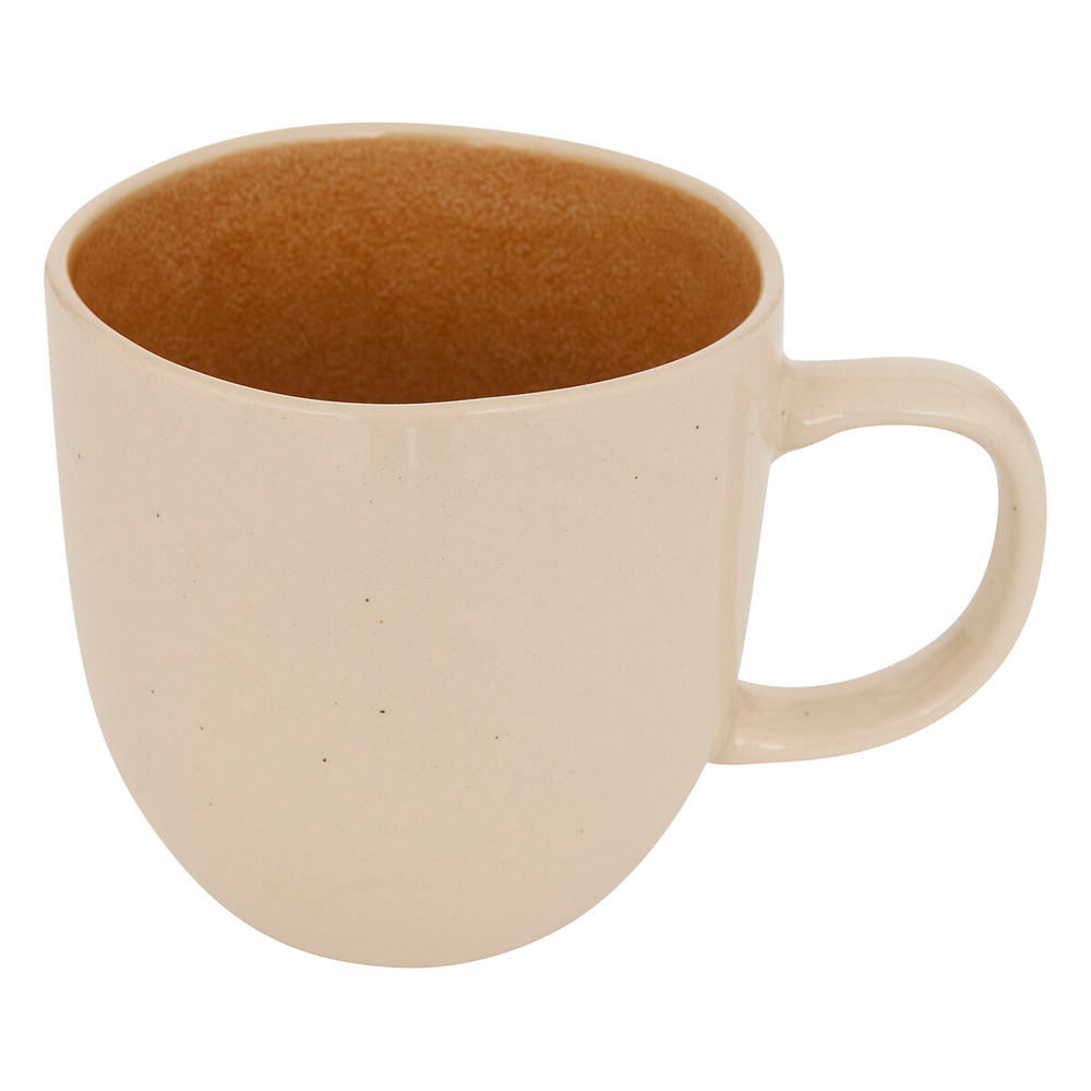 Mug 'Wonja' en faïence, coloris ocre - 44cl