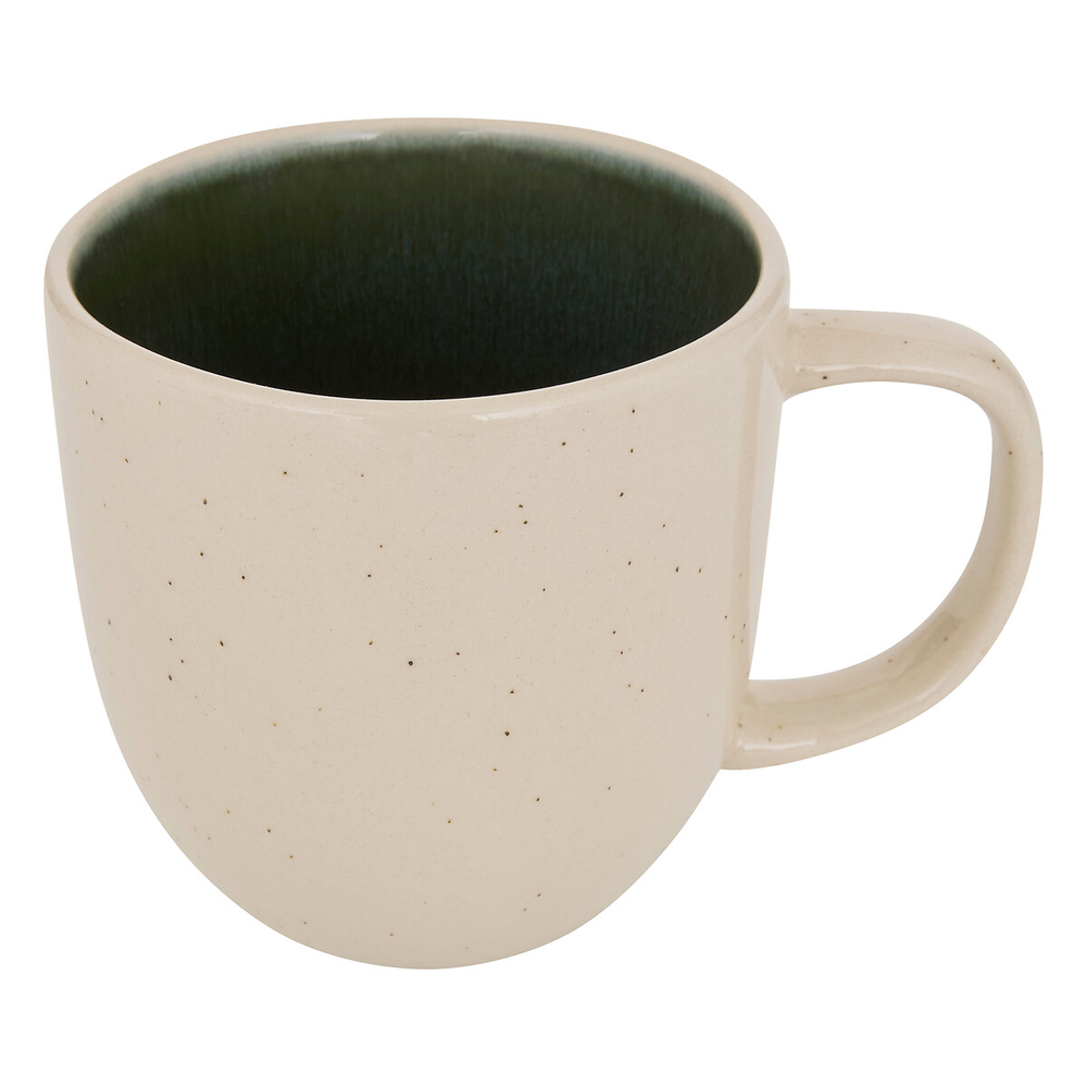 Mug 'Wonja' en faïence, coloris vert - 44cl