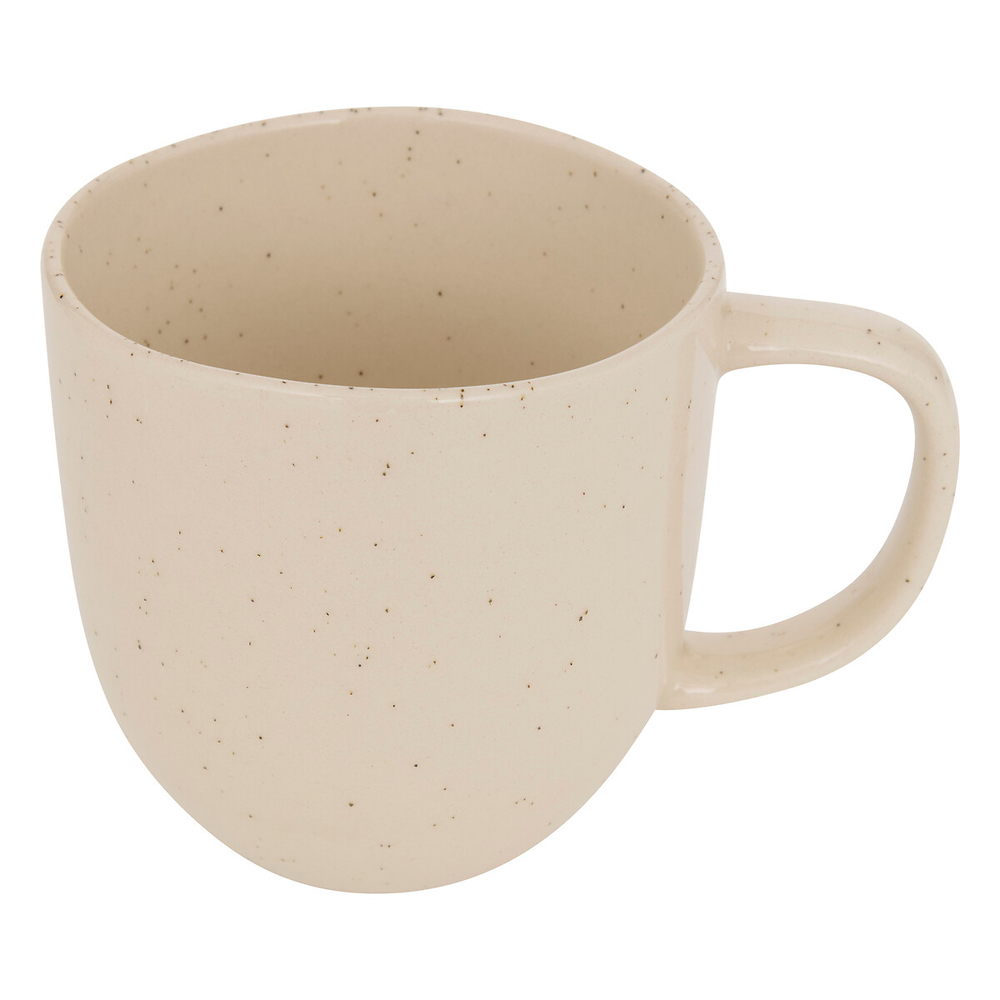 Mug 'Wonja' en faïence, coloris crème - 44cl