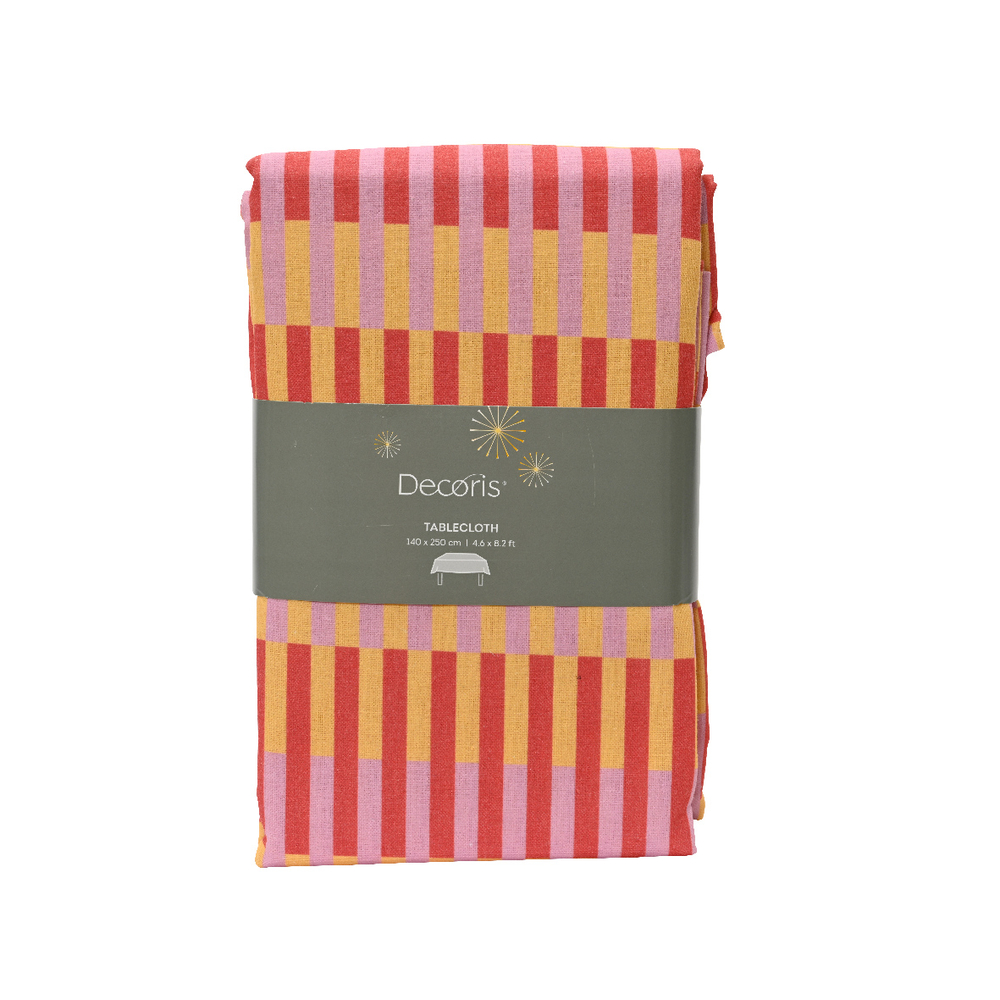 Nappe coton polyester - coloris mixte - 140x250cm