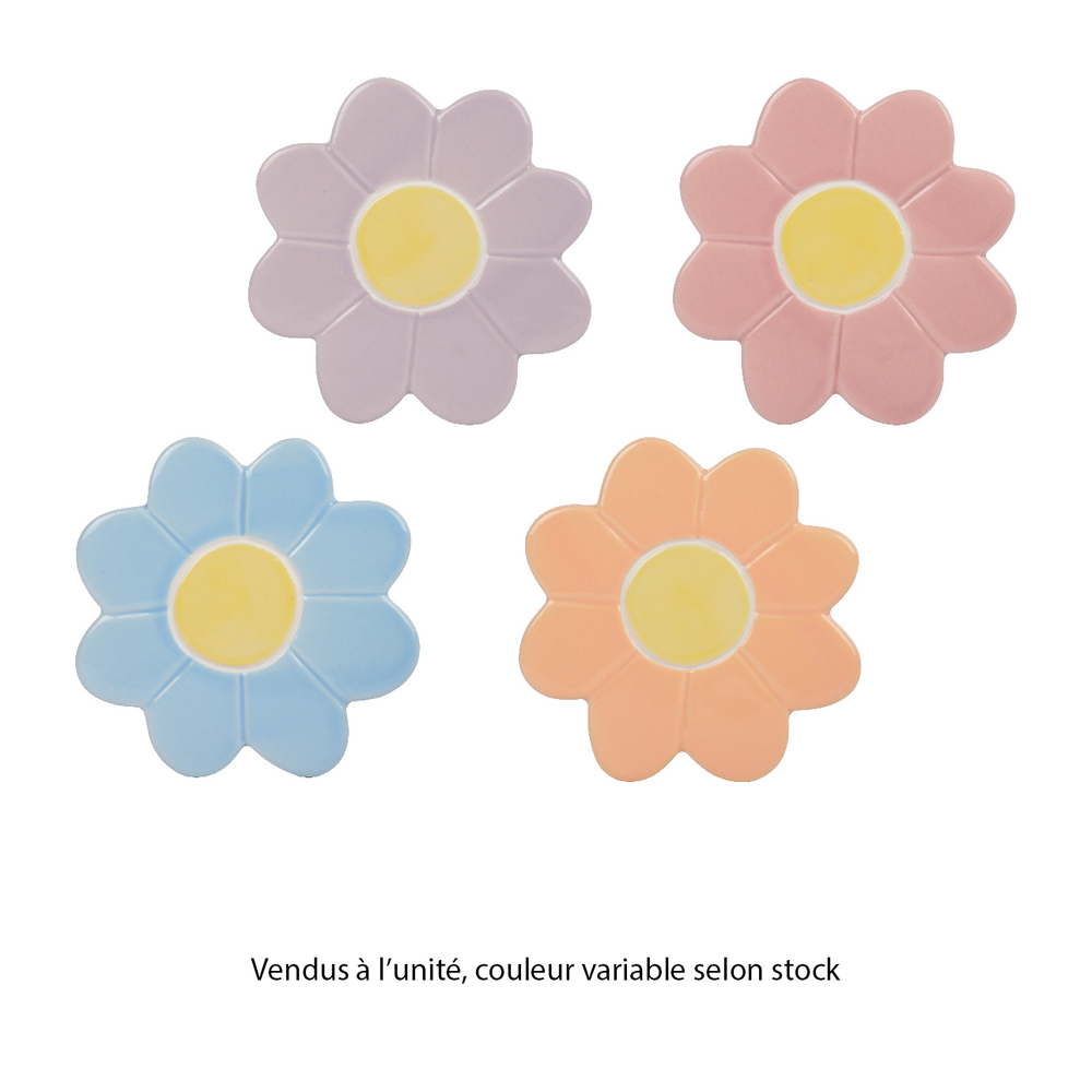 Dessous de verre en porcelaine, coloris variable