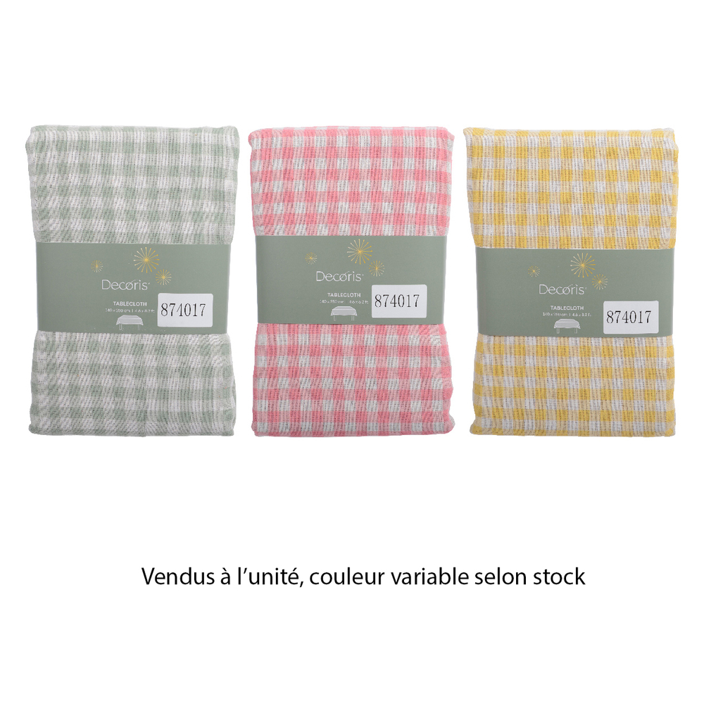 Nappe coton polyester - colorix variable - 140x250cm