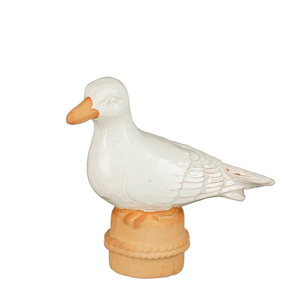 Décoration 'Mouette', coloris blanc - L.17xl.7xH.16cm