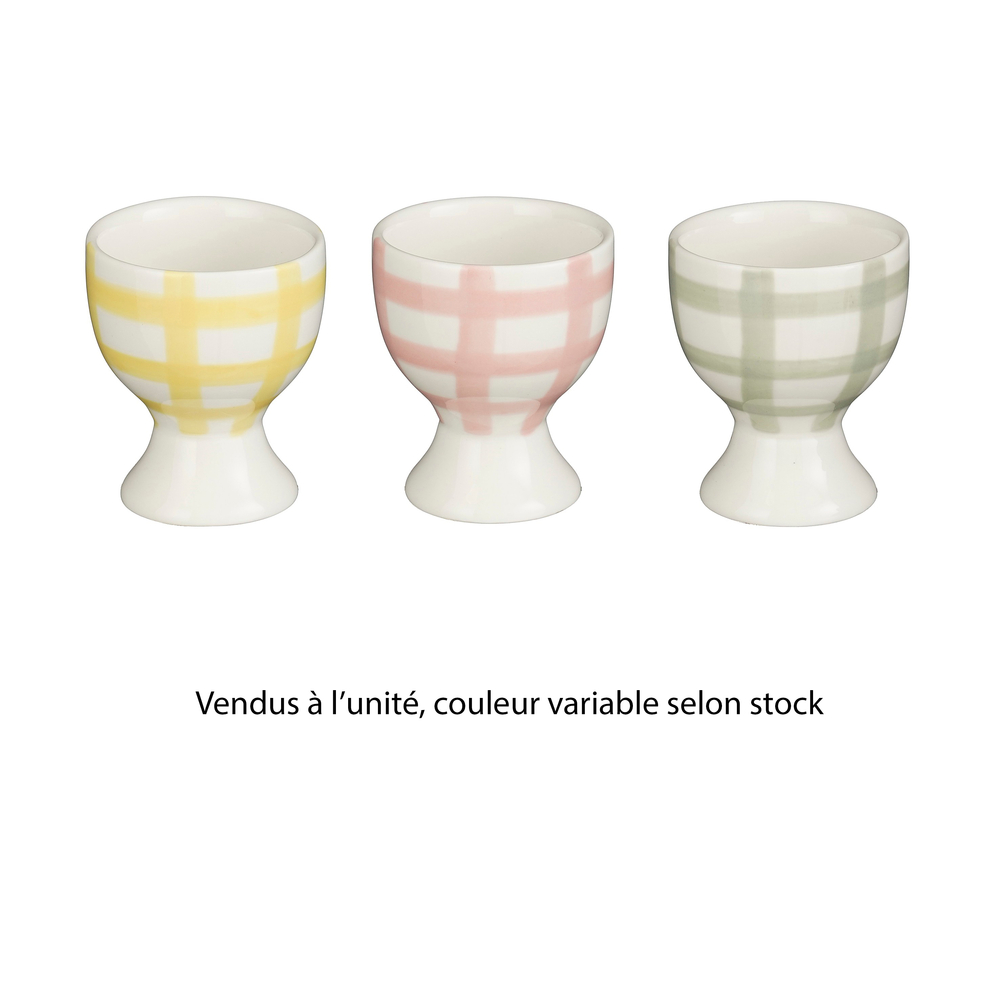 Coquetier en céramique, coloris variables - D.5cm