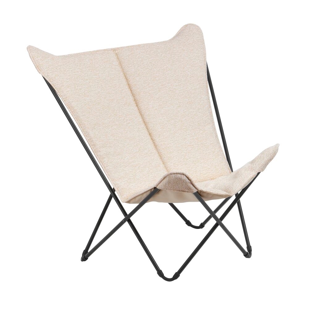 Fauteuil papillon 'Sphinx Niksen', coloris crème