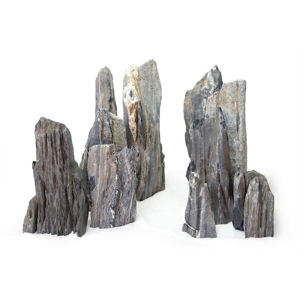 Pierre naturelle grise Stalagmit pour réptiles M