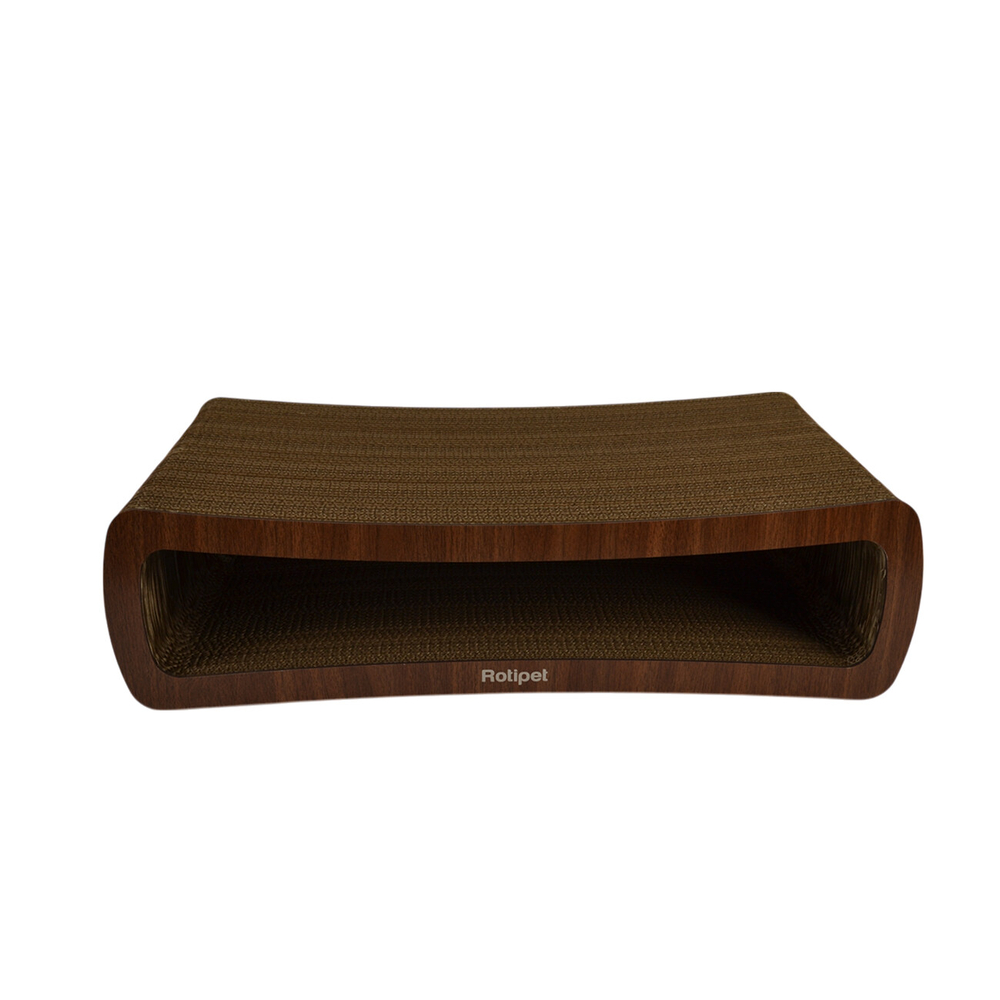 Griffoir pour chat, en carton coloris brun 61cm