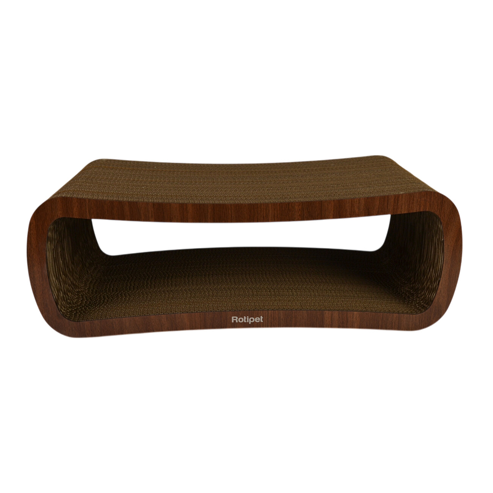 Griffoir pour chat , en carton coloris brun 68cm