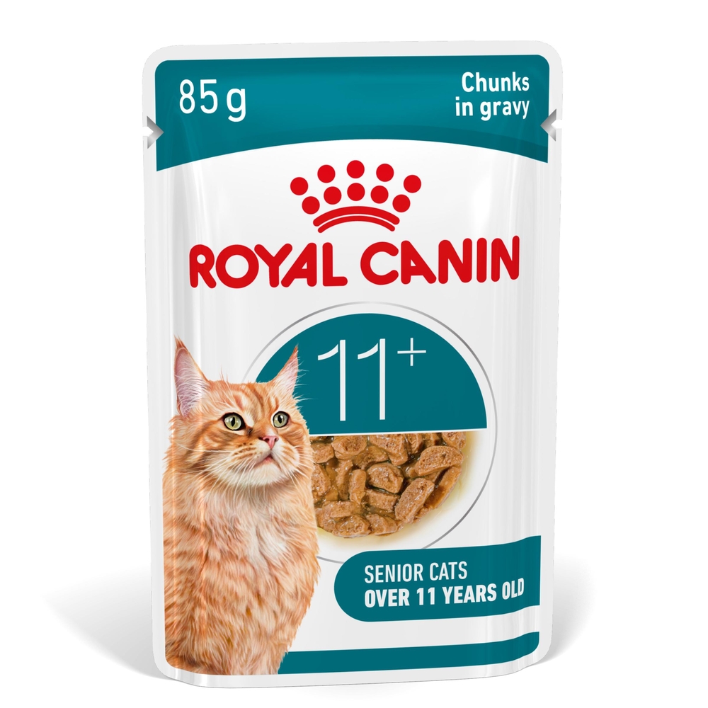 Aliment en sauce pour chat senior 'Ageing 11+' - 12x85g