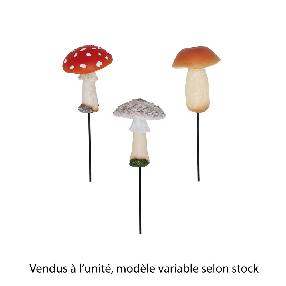 Pique pot de fleur champignon