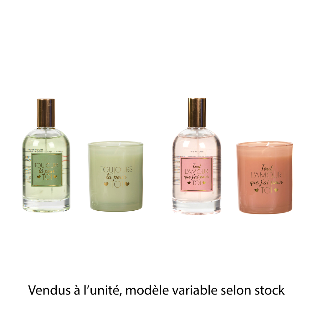 Coffret bougie et spray parfumé 
