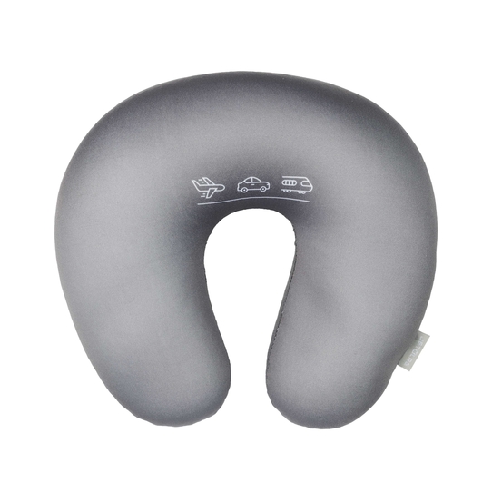 Coussin de nuque à microbilles, coloris noir - L.28cm