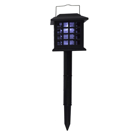 Lampe solaire anti-moustiques, coloris noir - L.10xH.25,5cm
