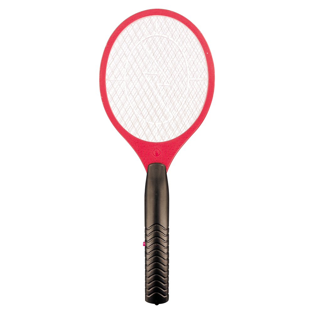 Raquette électrique anti-insectes, coloris rouge/noir - H.46cm