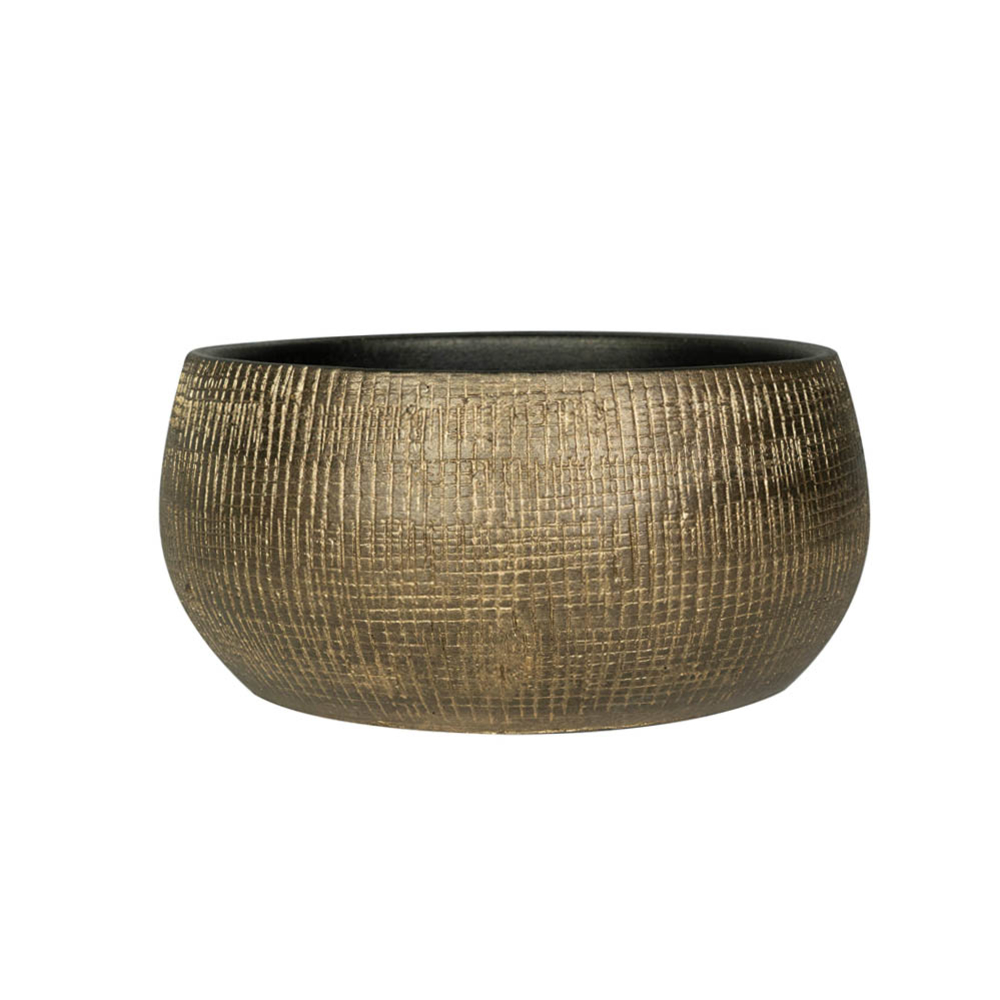 Coupe Ryan Shiny, coloris or - D.28xH.13cm