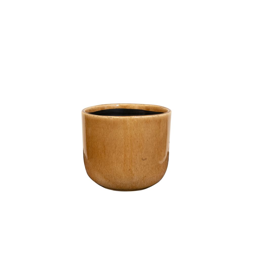 Cache-pot Nine caramel D.14 × H.12cm