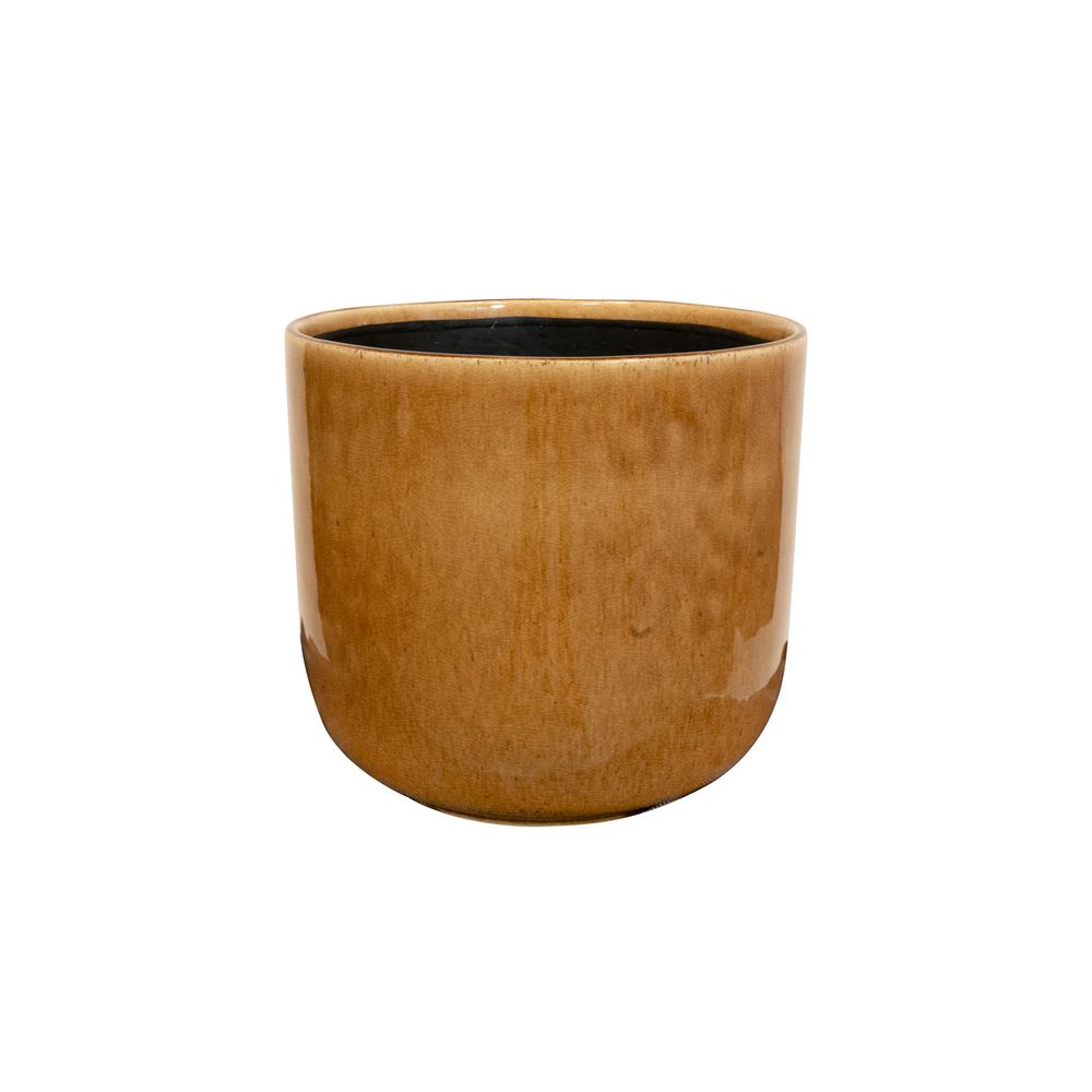 Cache-pot Nine caramel D.22 × H.20cm