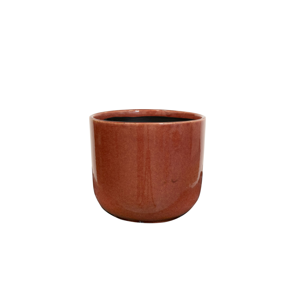 Cache-pot Nine, coloris vieux rose - D.17xH.15cm