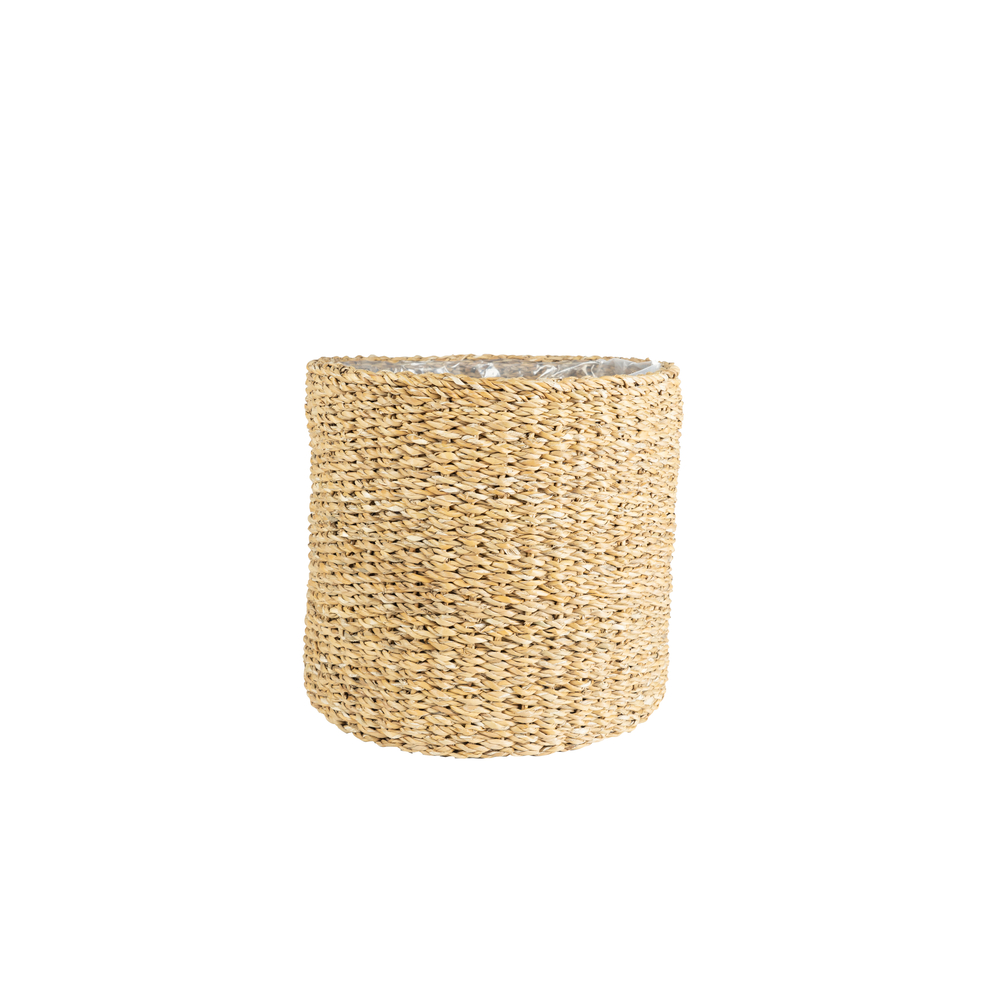 Cache-pot Ido, coloris naturel - D.30xH.27cm
