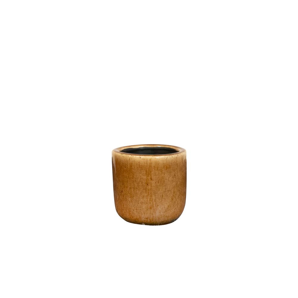 Mini cache-pot Nine caramel D.7cm