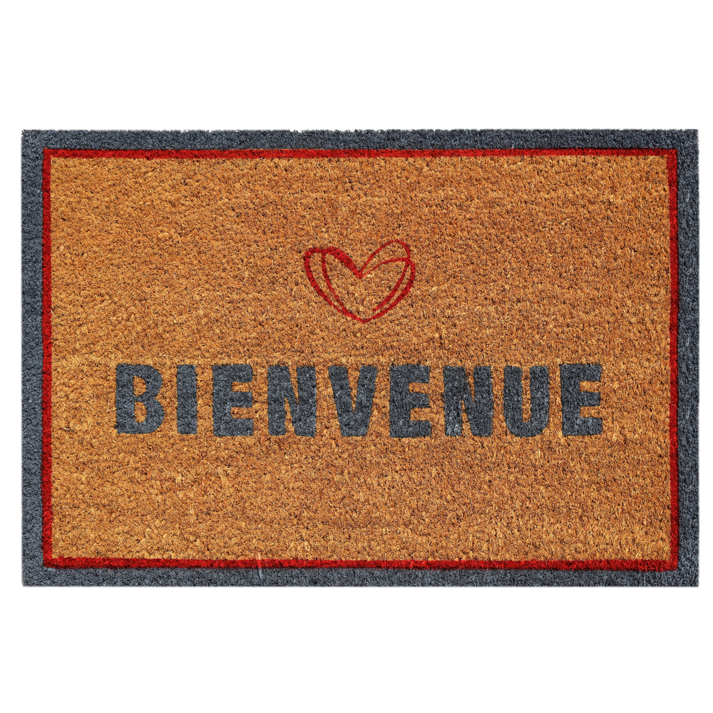 Paillasson en fibre de coco 'Coconeo bienvenue' - L.60xl.40cm