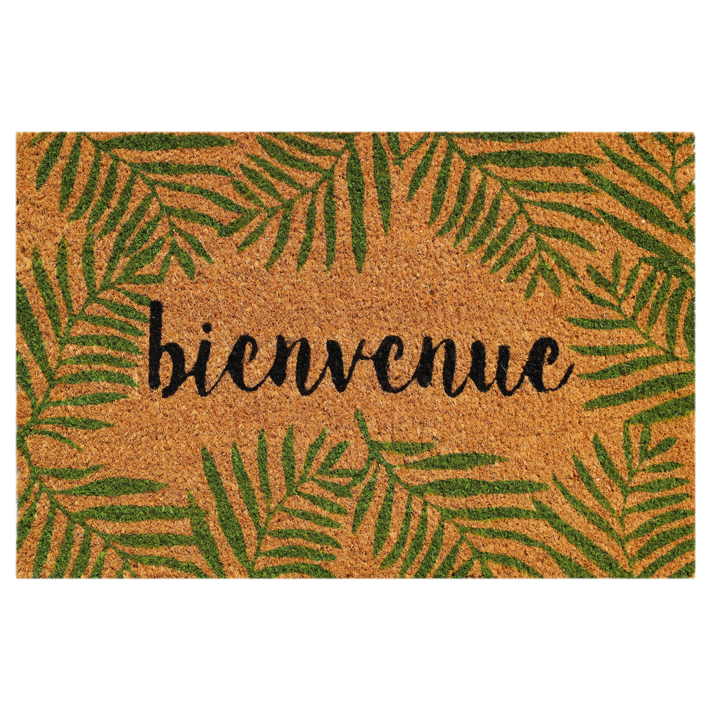 Paillasson en fibre de coco 'Coconeo feuillage' - L.60xl.40cm