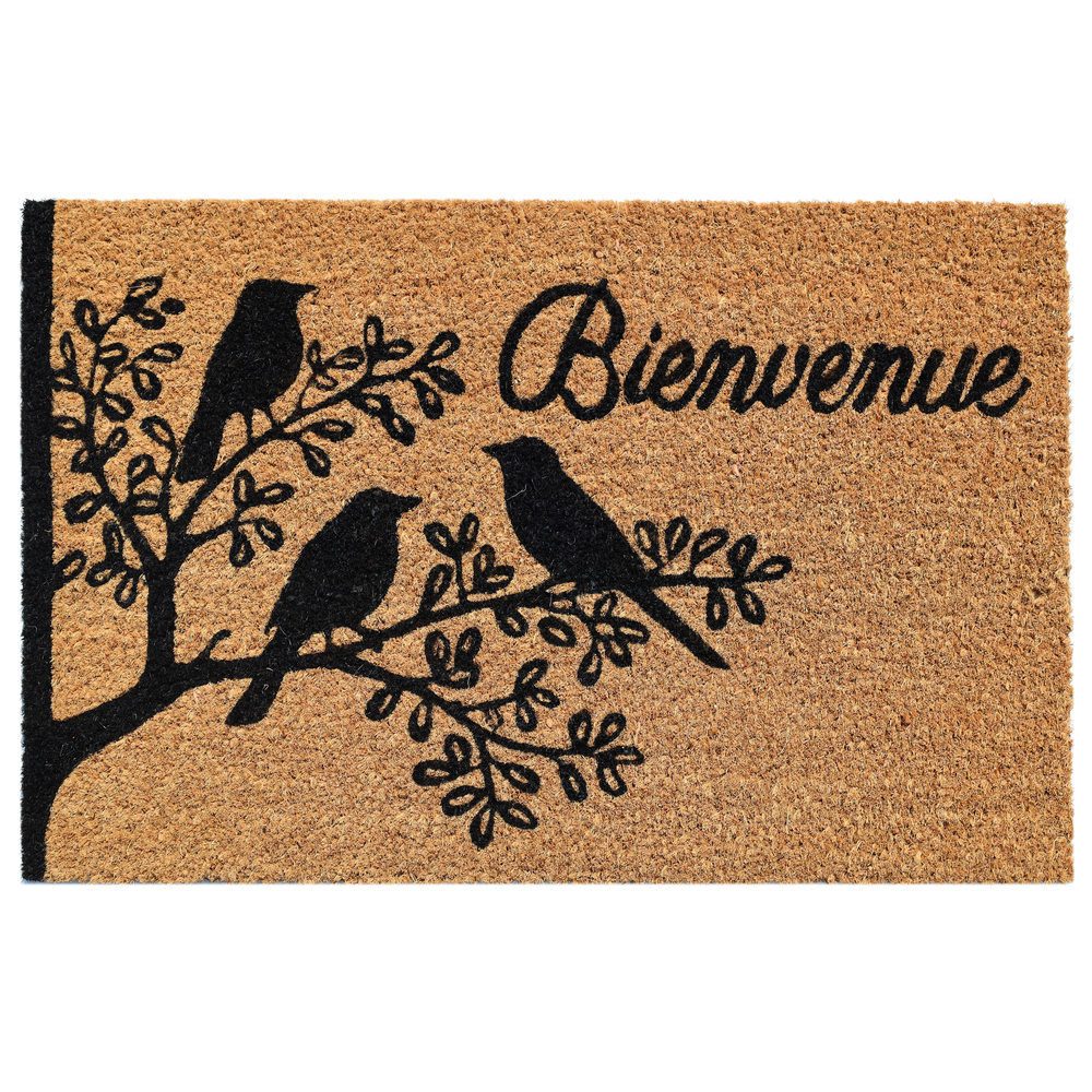 Paillasson 'Hortuscoco zozio', coloris naturel - L.60xl.40cm