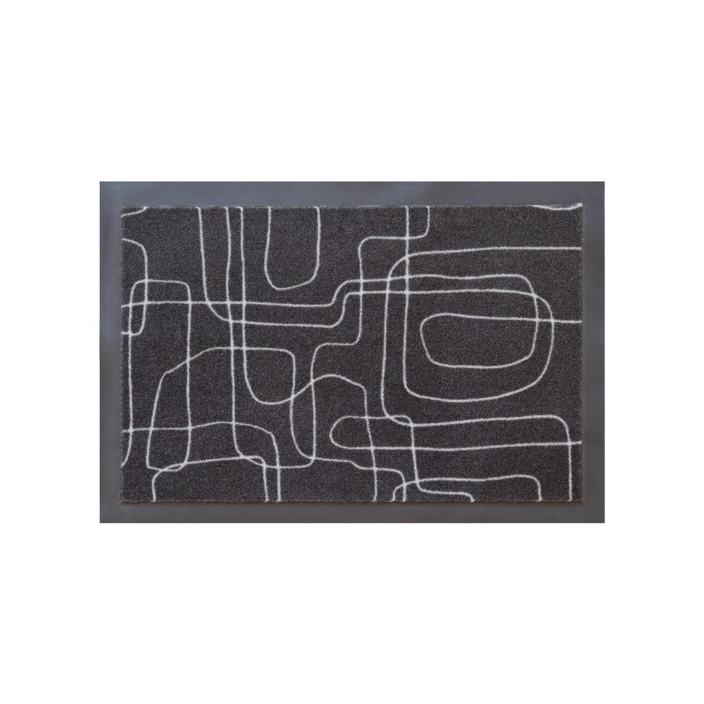 Paillasson d'intérieur 'Alperia', coloris anthracite - L.58xl.39cm