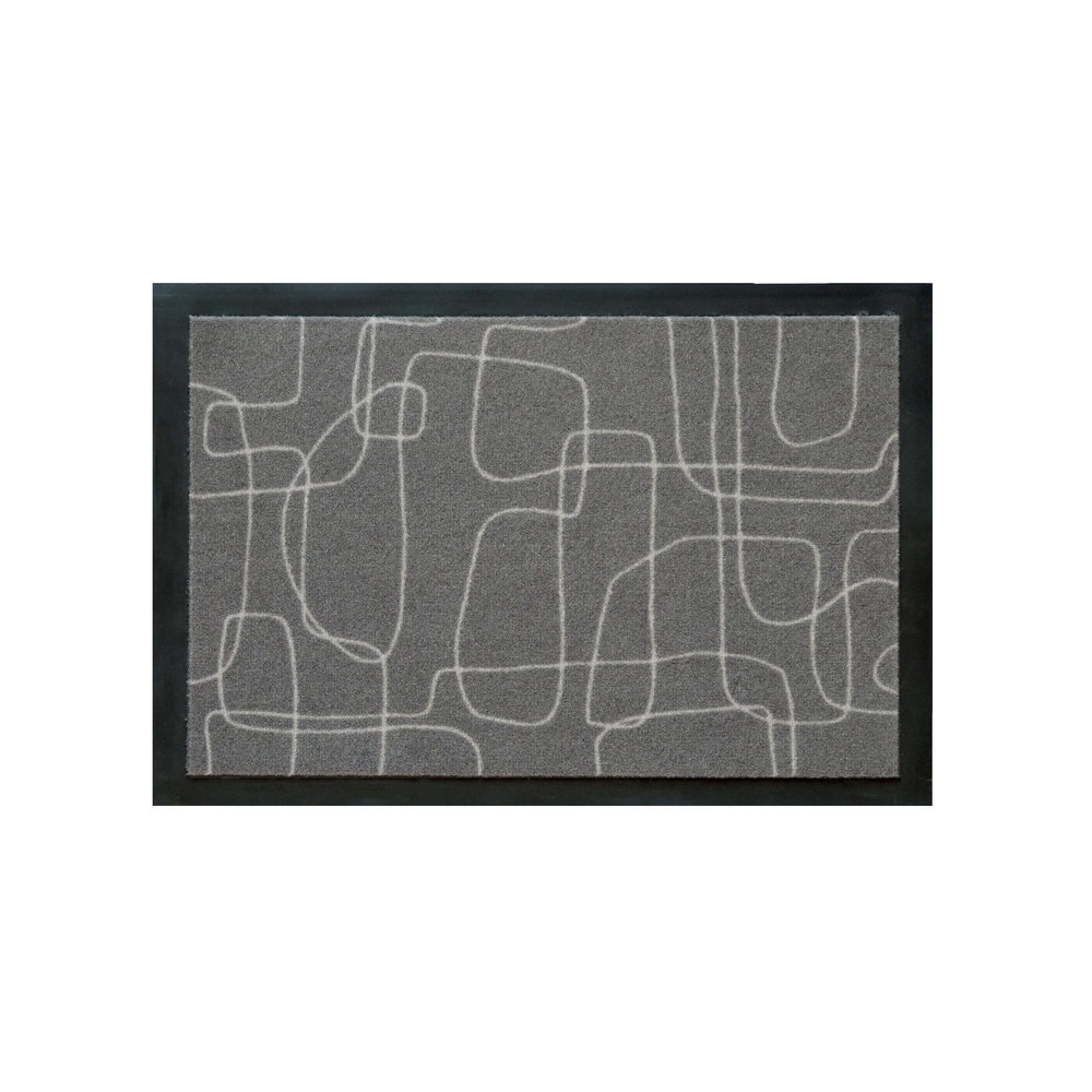 Paillasson d'intérieur 'Alperia', coloris gris - L.58xl.39cm