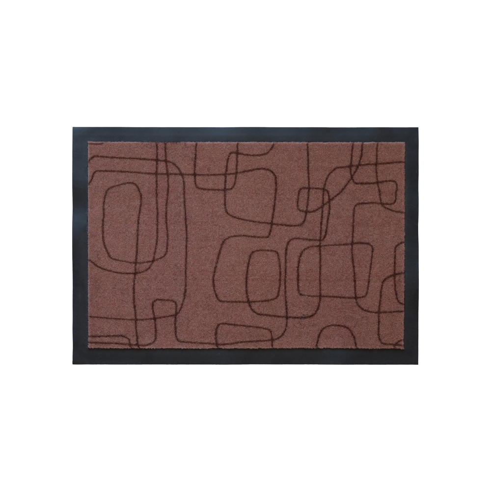 Paillasson d'intérieur 'Alperia', coloris rouille - L.58xl.39cm