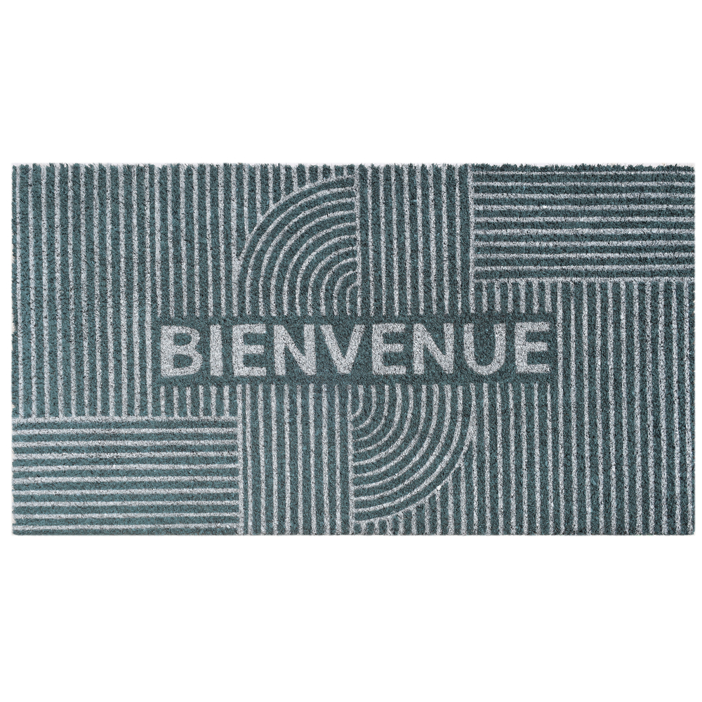 Paillasson 'Lineococo eau', coloris bleu - L.70xl.40cm