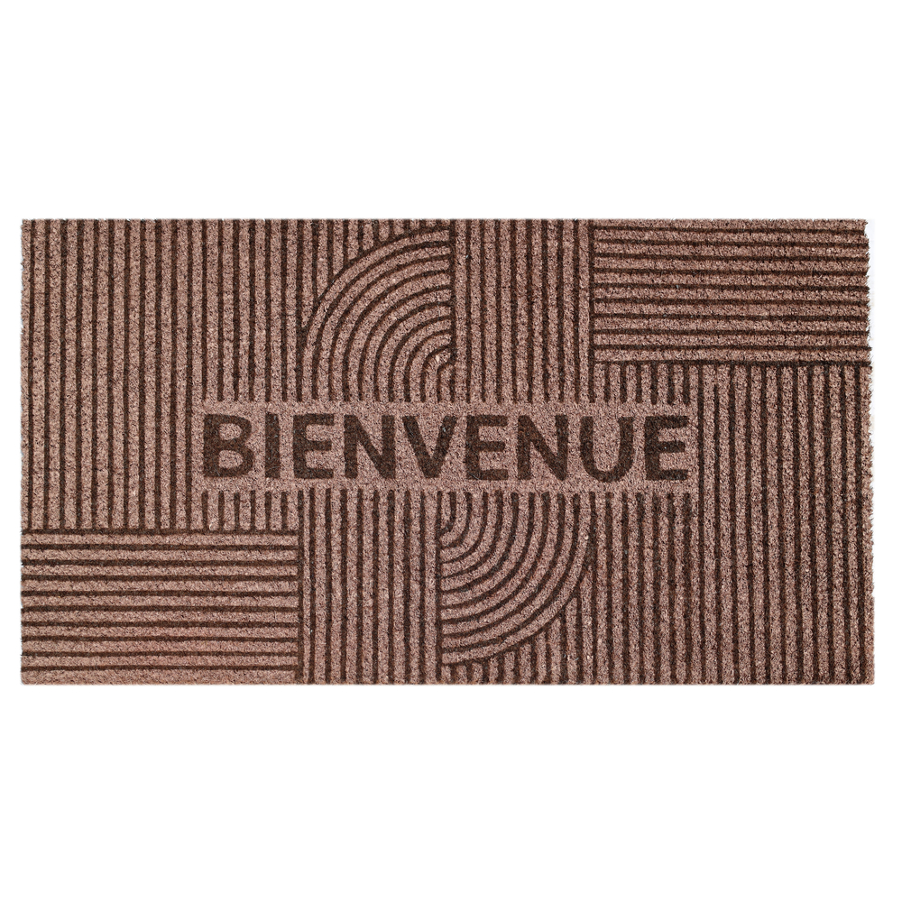 Paillasson 'Lineococo havane', coloris marron - L.70xl.40cm
