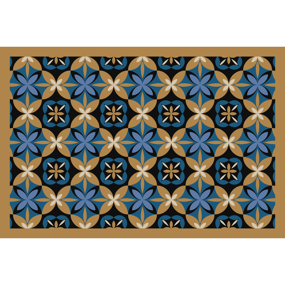 Paillasson d'intérieur 'Eleos ciment', coloris jaune - L.58xl.39cm